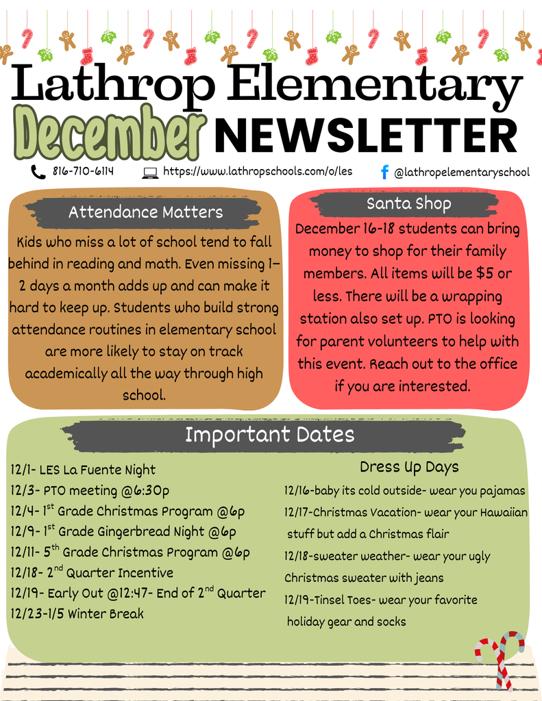LES December Newsletter