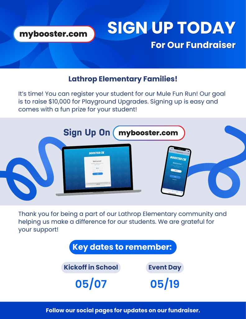 Sign Up for our Lathrop Mule Fun Run!