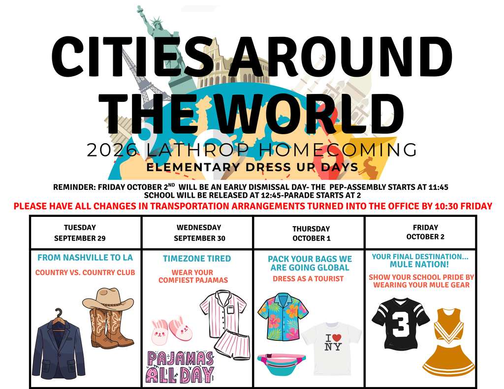 Homecoming Dress Up Days