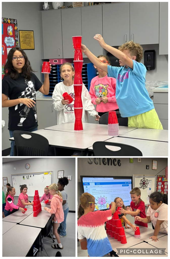 Mrs. Johnston’s 4th Grade Science Class learned about Mindsets in Science last week. They had to have a Growth Mindset, resilience, curiosity, persistence, and creativity to build the tallest tower. 