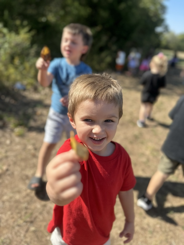 After learning about fall, Mrs. Fortner’s Pre-K class went on a leave hunt today, looking for beautiful fall colors!