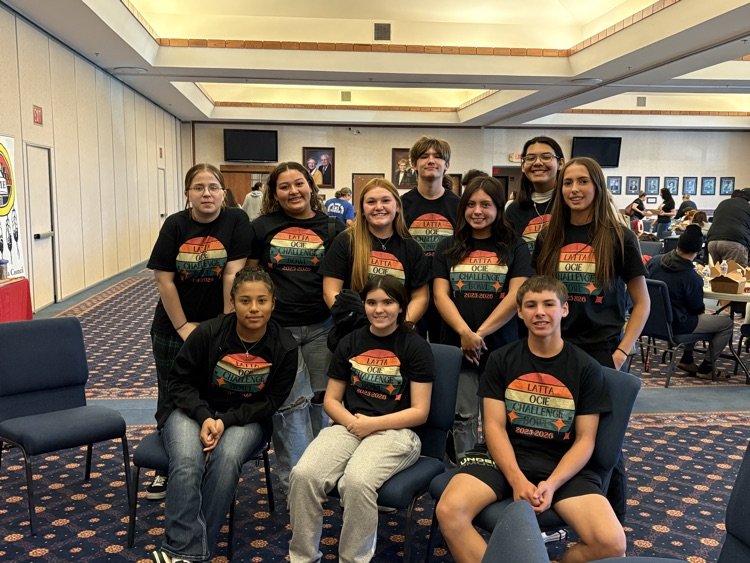 Today the Latta Native American Challenge Bowl Team competed in the Oklahoma Council for Indian Education Challenge Bowl. These students worked hard and competed well today. Congratulations students and coaches.