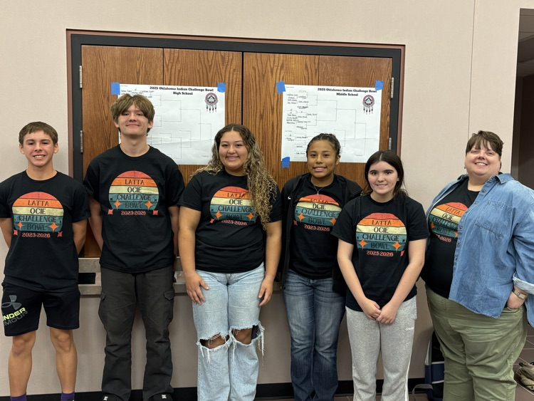 Today the Latta Native American Challenge Bowl Team competed in the Oklahoma Council for Indian Education Challenge Bowl. These students worked hard and competed well today. Congratulations students and coaches.