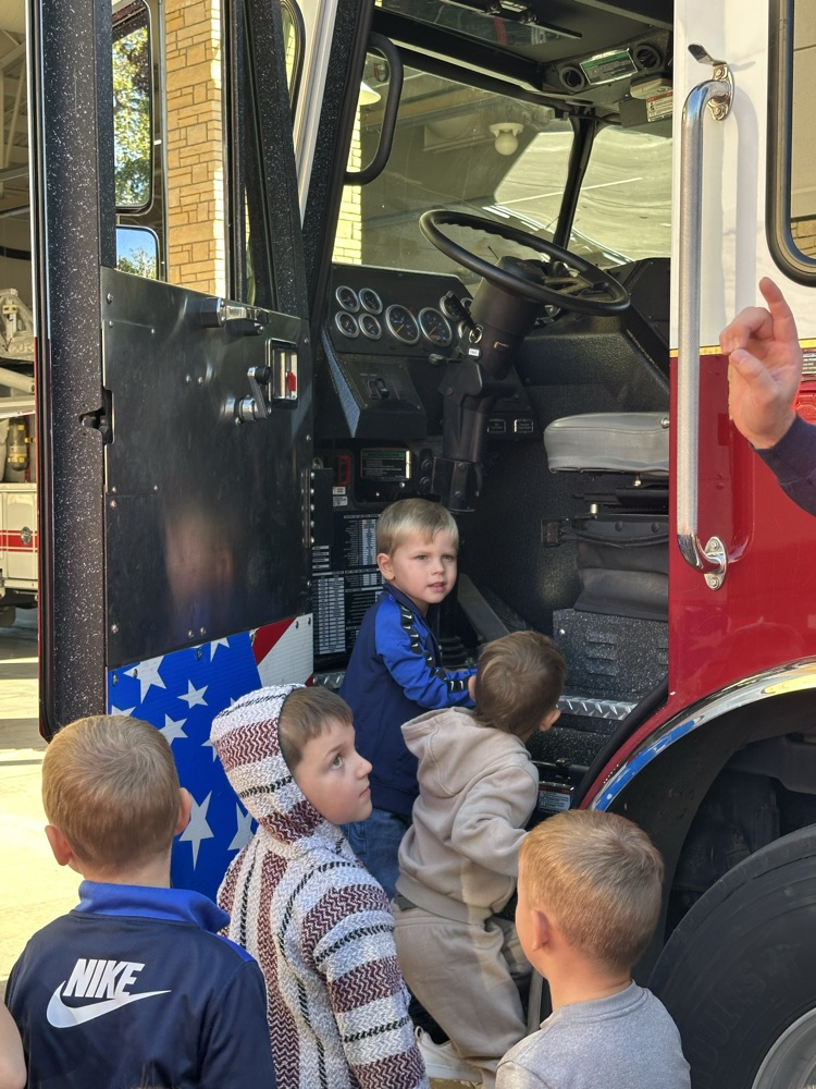 Latta Pre-K classes learned about Community Helpers this week. They took a field trip to the Ada Fire Station and had visits from a State Trooper and Air Evac Life Team!