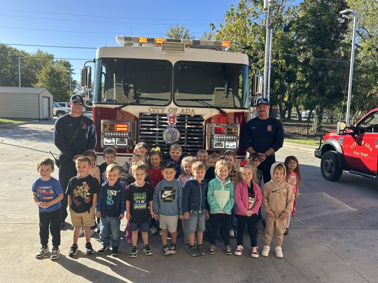 Latta Pre-K classes learned about Community Helpers this week. They took a field trip to the Ada Fire Station and had visits from a State Trooper and Air Evac Life Team!