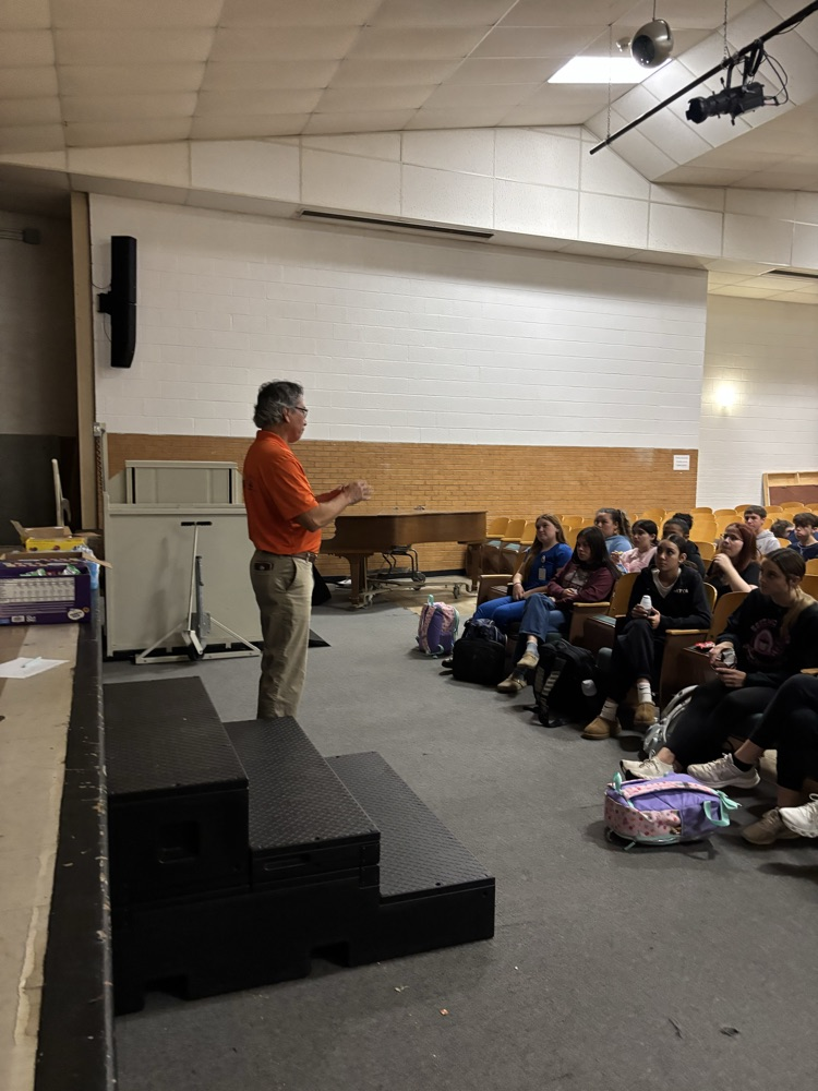 We would like to thank Bo Whitekiller and Cliff Tanyan for speaking to the high school and middle school Latta Native American clubs today. Thanks Bo for sharing your work and life experiences with our kids today.