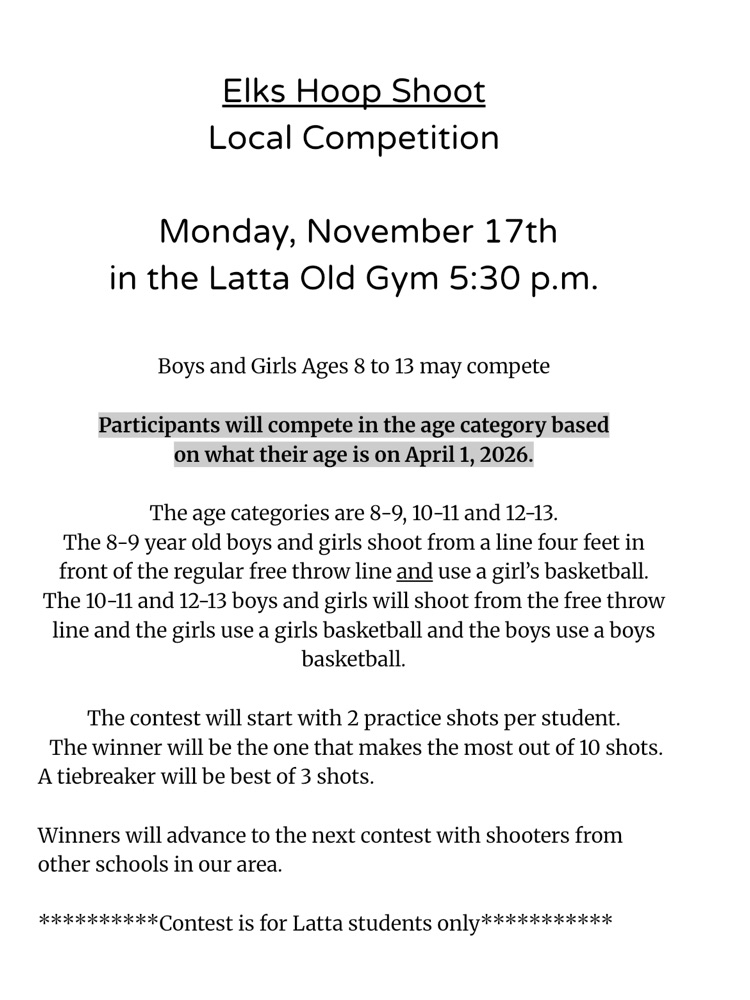 Elks Hoop Shoot 