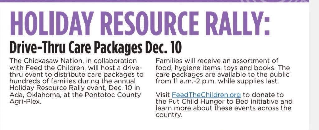 Chickisaw holiday rally