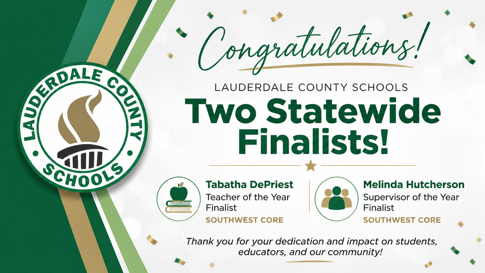LCS Celebrates Two Statewide Finalists