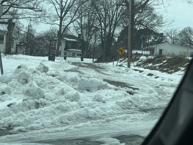 Ice in Lauderdale County.