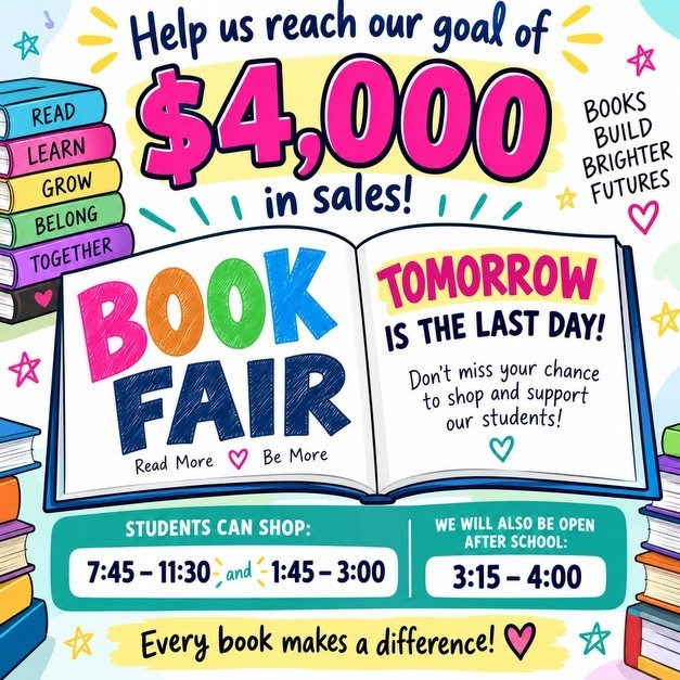 Last day for Book Fair at HHS!