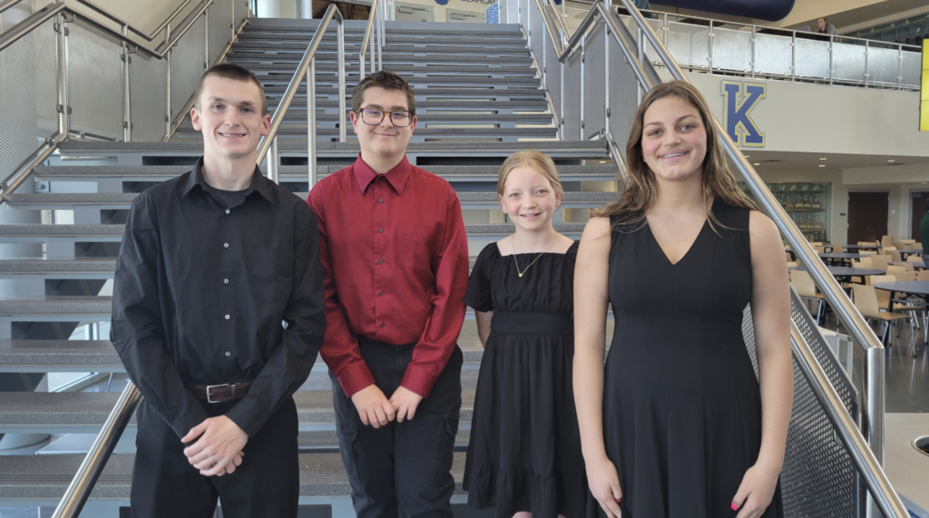 Middle school band members