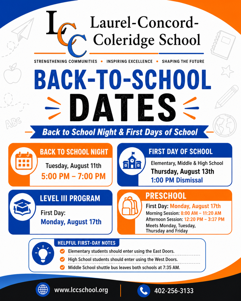 back to school dates flyer