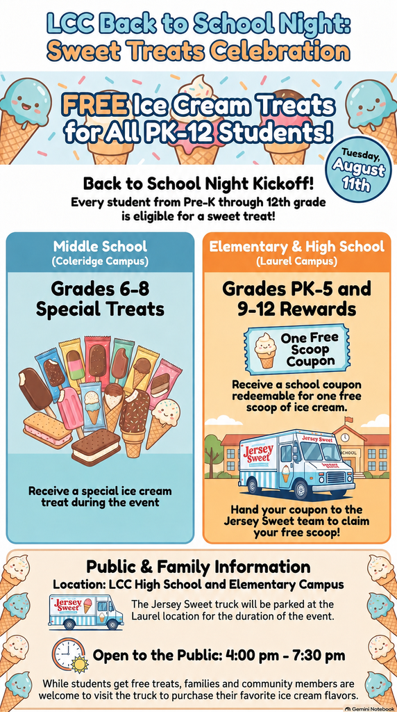 ice cream treat flyer