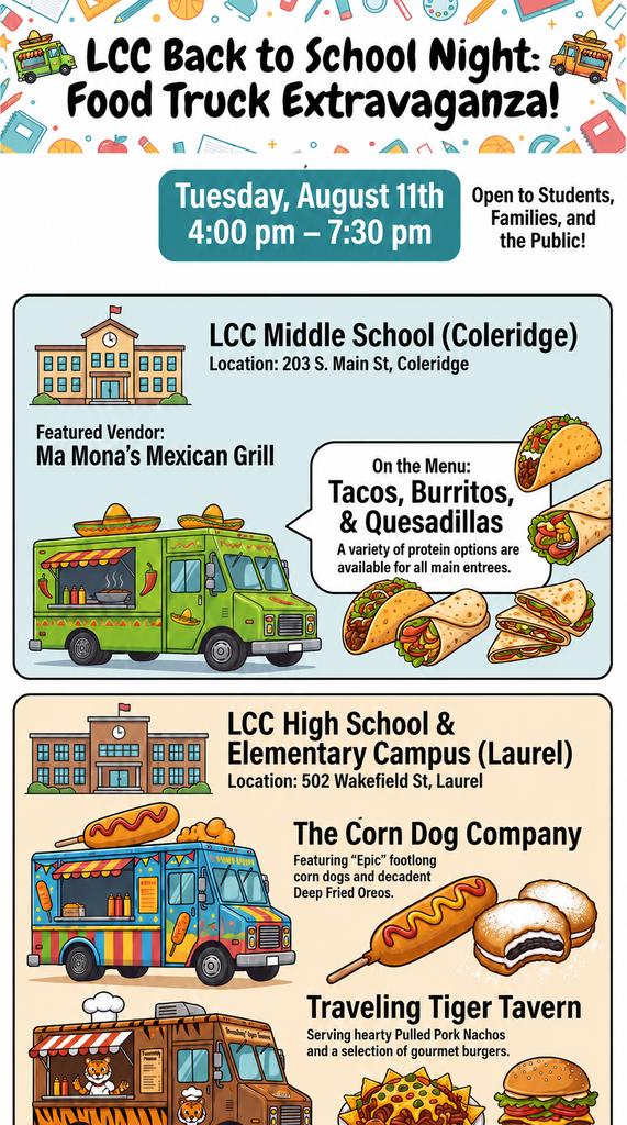 Food truck flyer