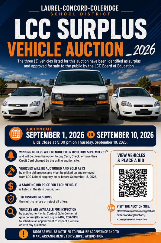surplus auction flyer