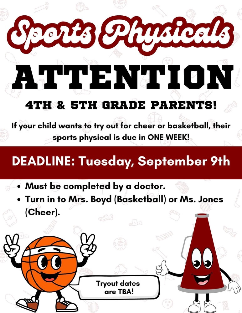 Sports Physicals Due