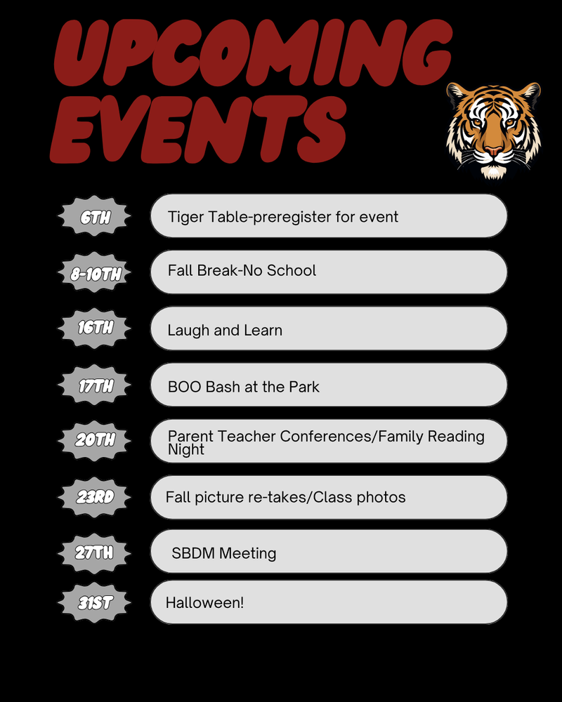 Upcoming Events! 