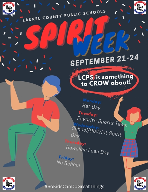 spirit week Sept. 21-24