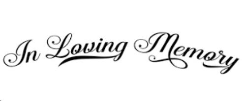 in loving memory