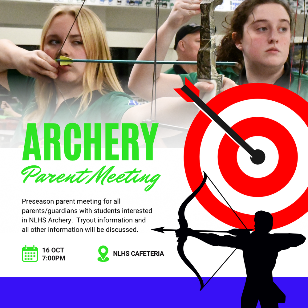 Archery Parent Meeting October 16th @ 7:00pm