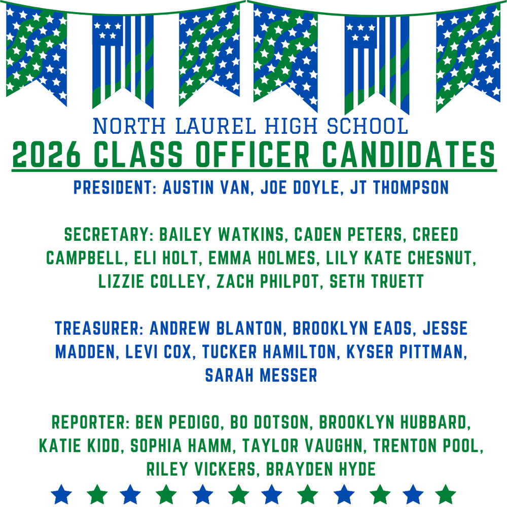 2026 Class Officer Candidates