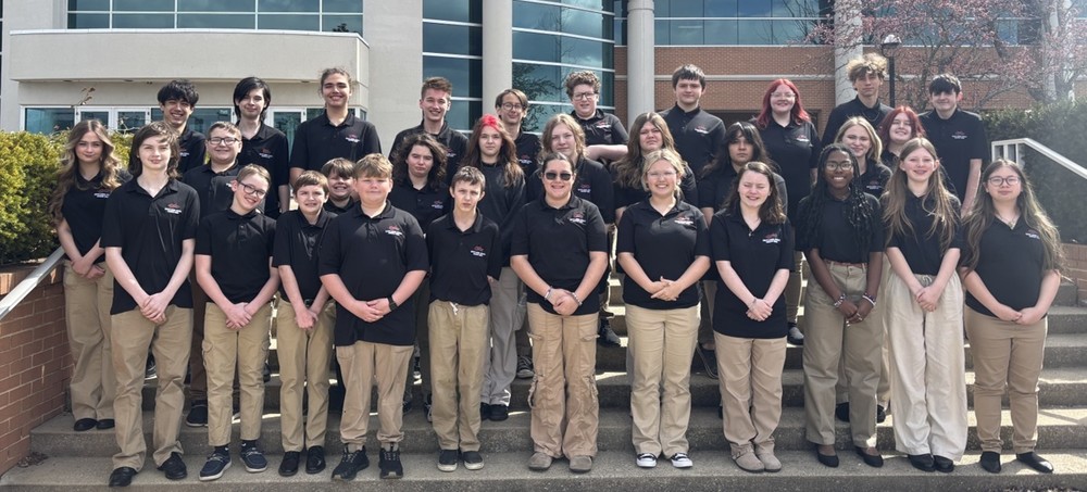 band posing after competition