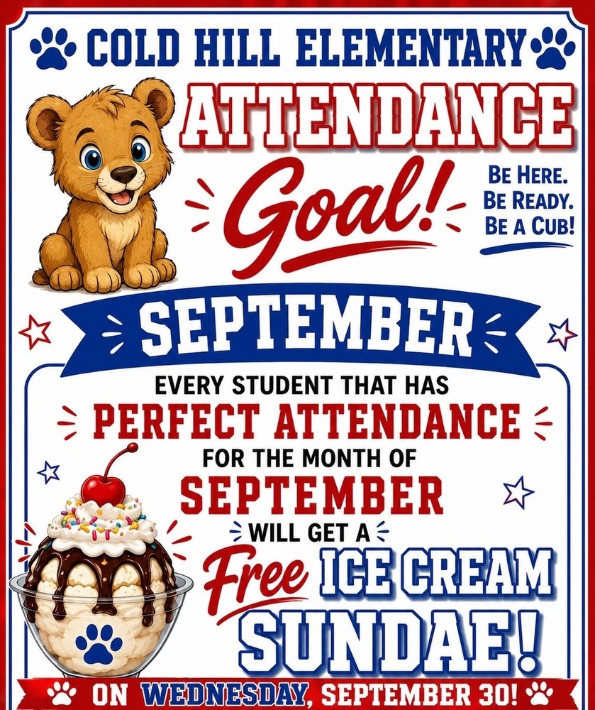 Free ice cream for perfect attendance