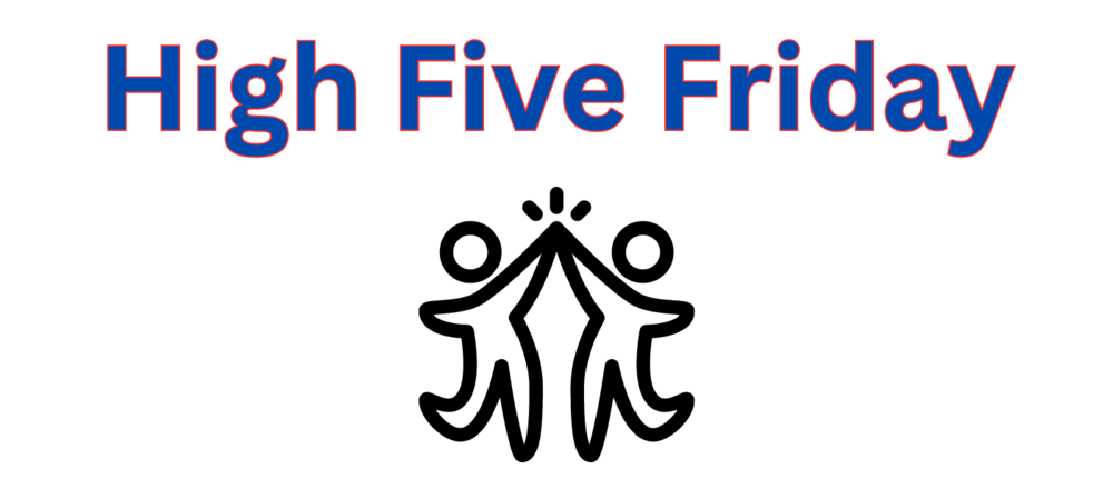 High Five Friday with icons high fiving