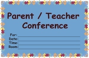 image of a parent/teacher conference memo