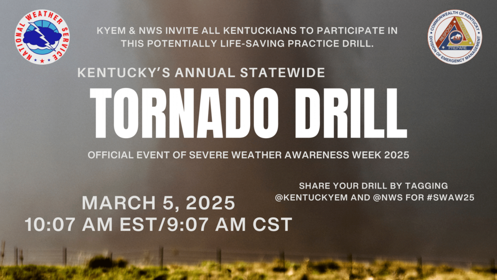 Statewide Severe Weather Drill on March 5, 2025 at 10:07 a.m.