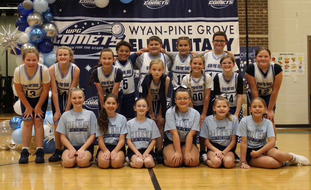 WPG 5th Grade Basketball and Cheerleaders 