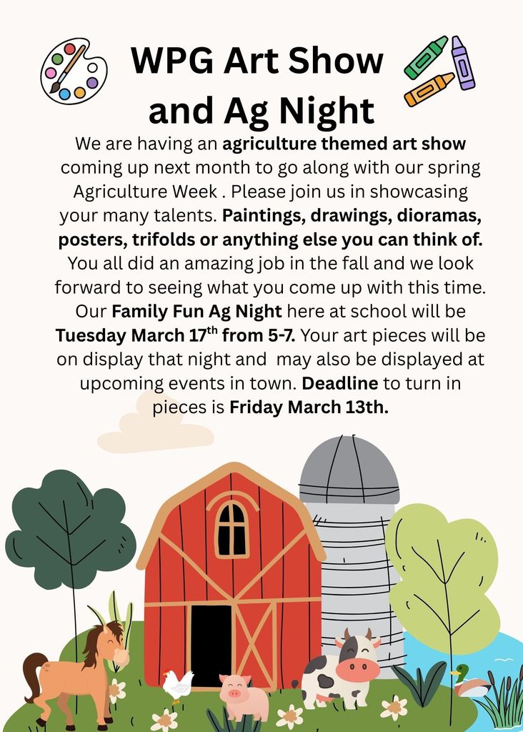 WPG Art Show and Ag Night 