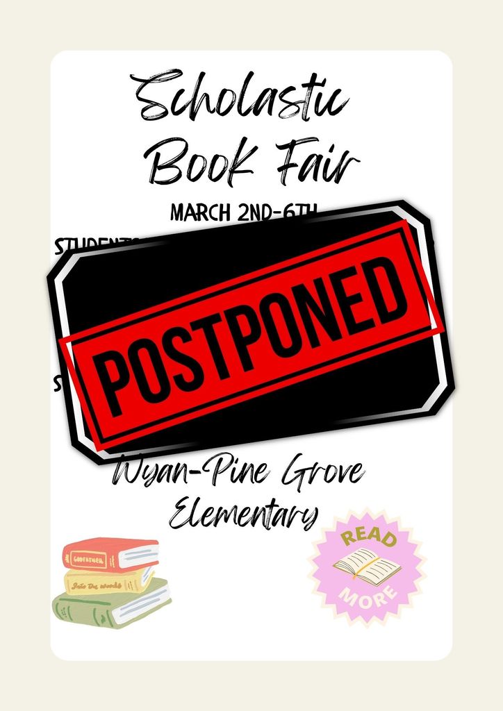 Scholastic Book Fair Postponed 