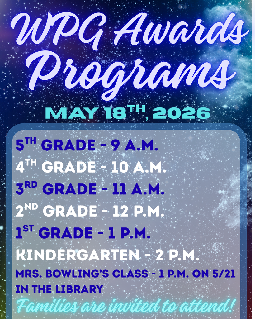 2026 WPG Awards Program Schedule 