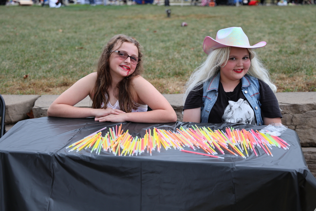 Student volunteers dressed up