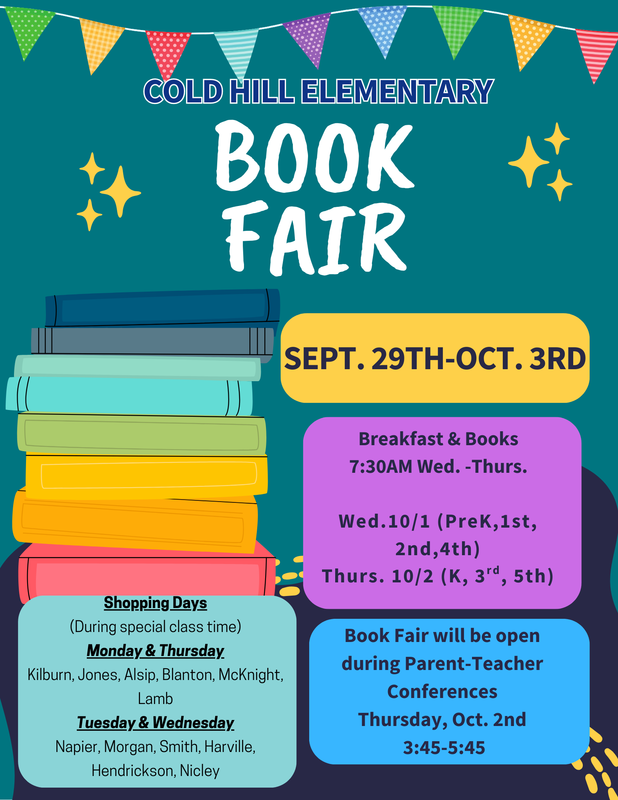 Book Fair Sept. 29-Oct. 3rd