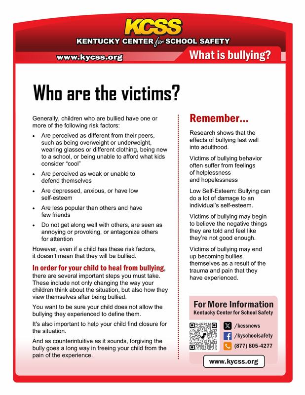 bullying flyer