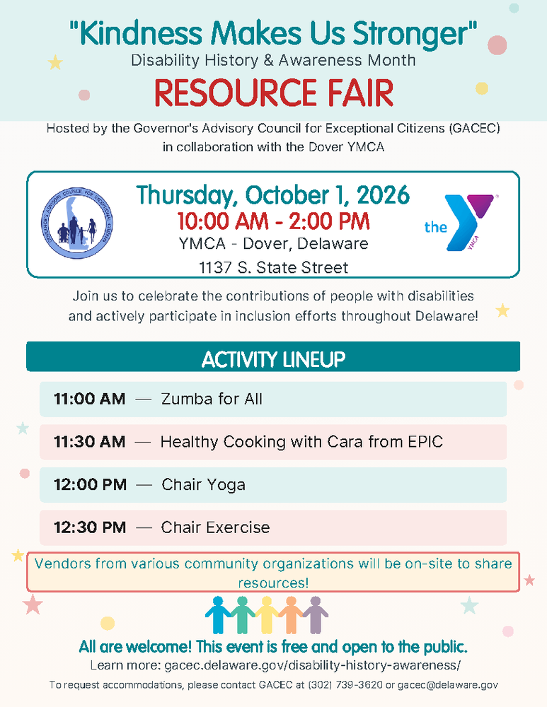 "Kindness Makes Us Stronger" Resource Fair Information