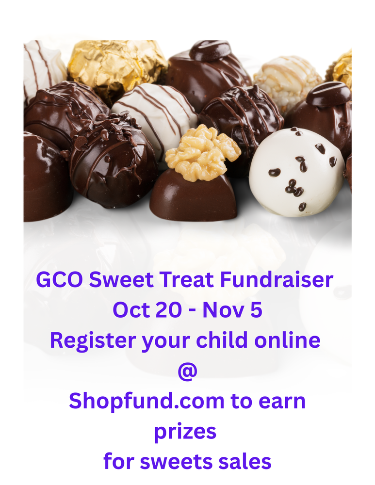 Sweet Treat Fundraiser Oct 20 - Nov 5