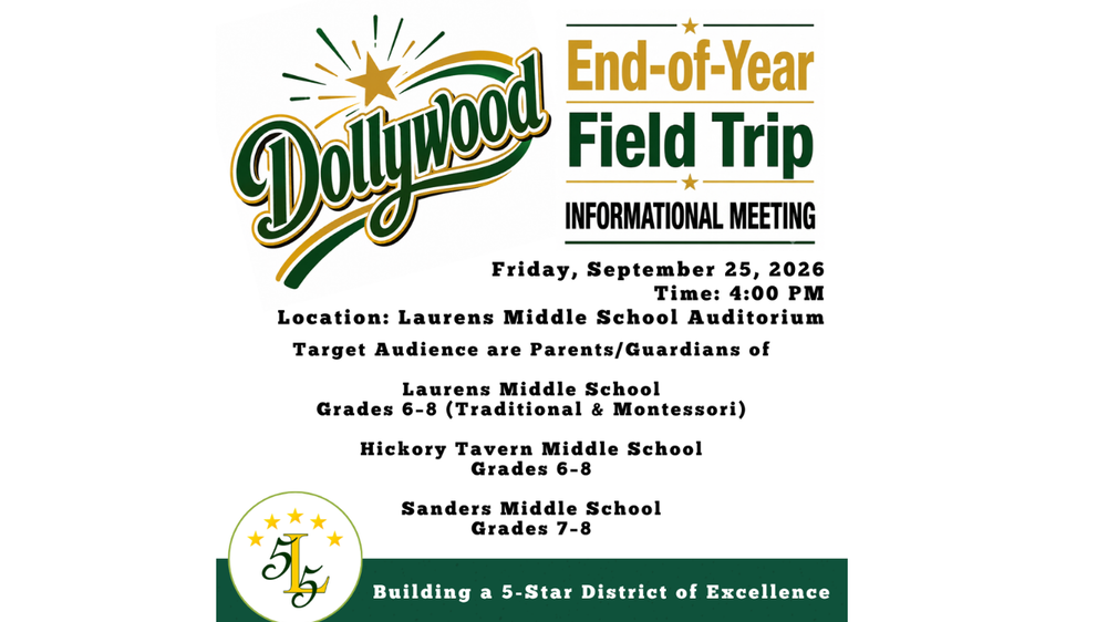 Graphic for Dollywood Field Trip