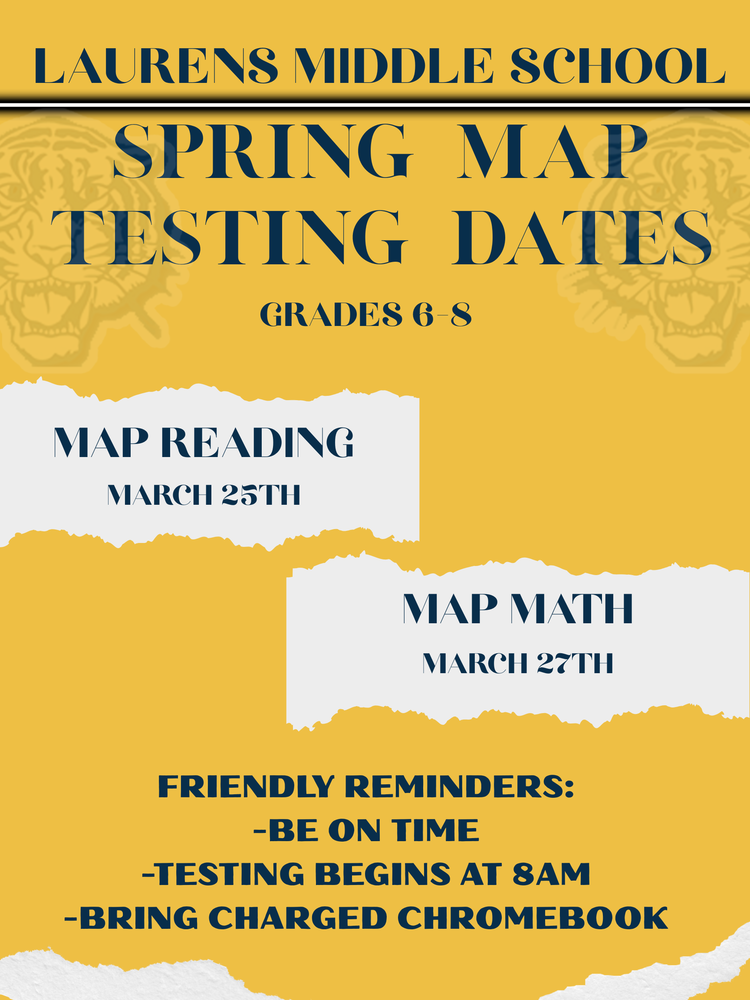 Spring MAP testing