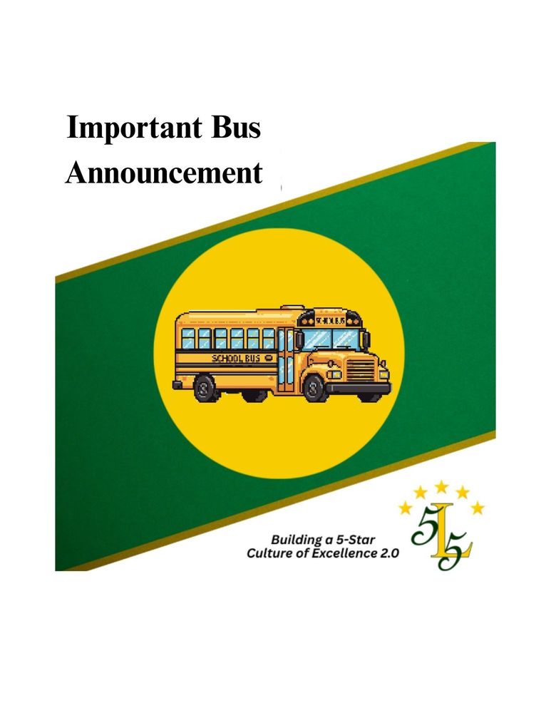 Important Bus Announcement