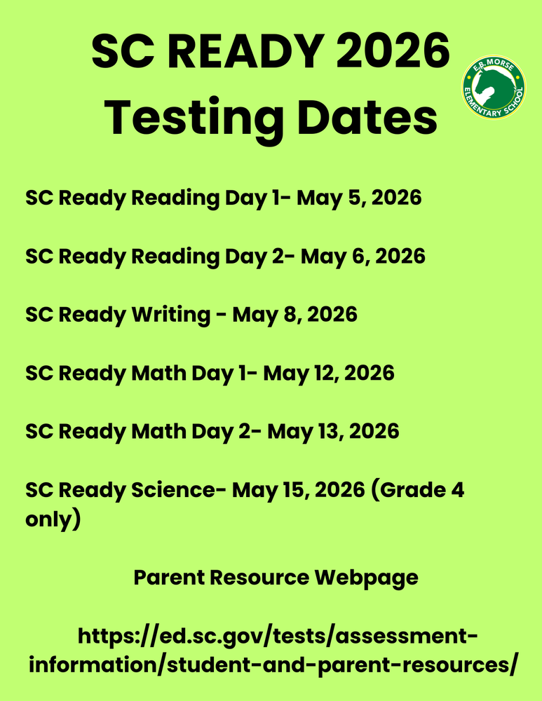 SC Ready Testing Dates 2026