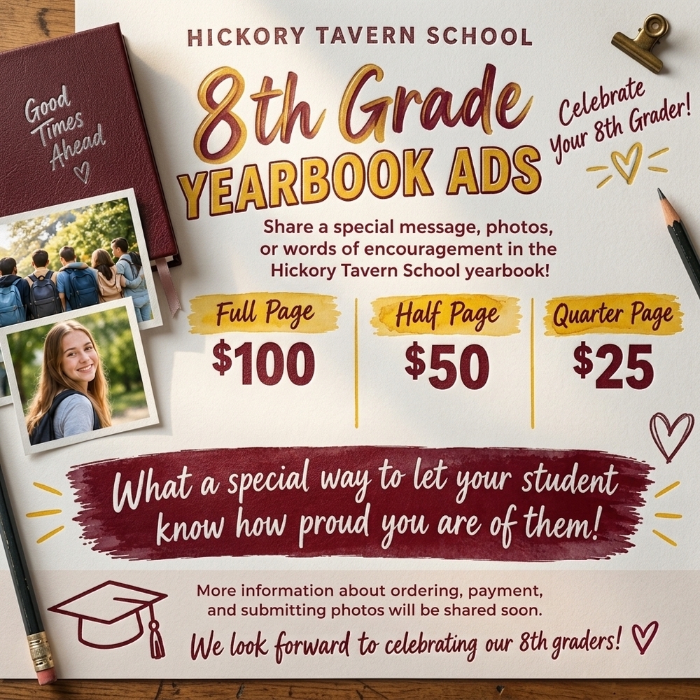 8th Grade Yearbook Ads