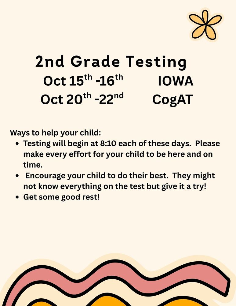 Second Grade Testing
