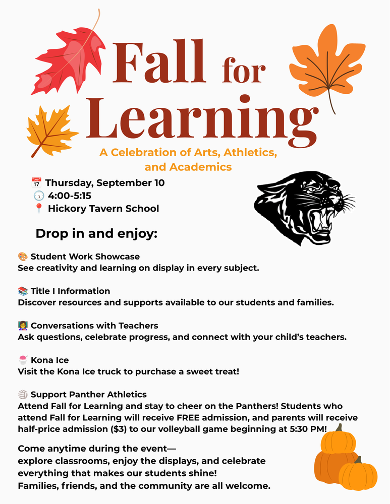 Fall for Learning 