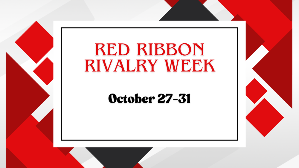Red Ribbon Week theme color graphic
