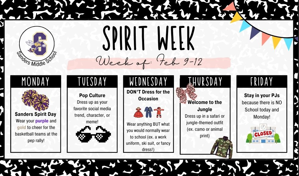 Spirit Week Graphic