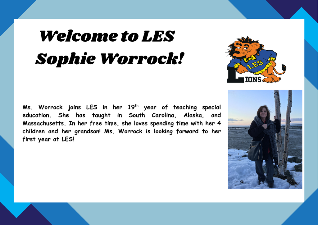 Welcome to LES Sophie Worrock!